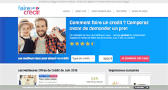 Desktop Screenshot of faire-un-credit.fr