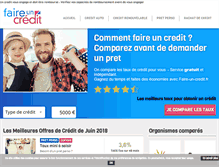 Tablet Screenshot of faire-un-credit.fr